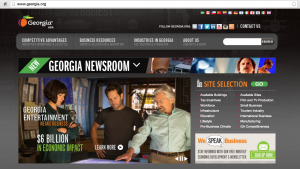 The top of the www.Georgia.org homepage