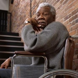 Elderly African American man with depression
