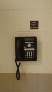 Telephone Available for emergencies and to be able to call in general when a person does not have a phone