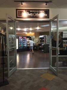 Peet's Coffee & Tea located on the first floor of the Emory Library.