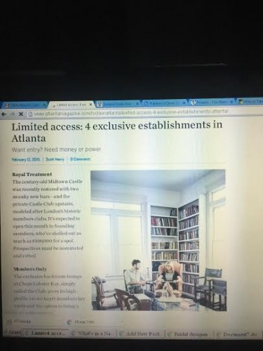 Atlanta Magazine says: Access Not Granted to All!