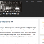 ENG8900: Public Rhetorics for Social Change (Fall 2013)