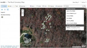 Flat Rock Cemetery Map