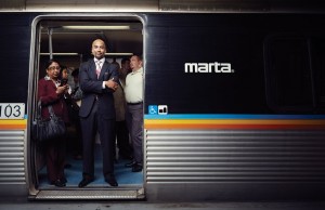 Kieth Parker coined with "saving" MARTA Photograph by Gregory Miller