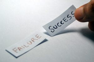 Photo of the words Failure and Success