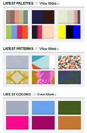 Colors and palettes on Color Lovers