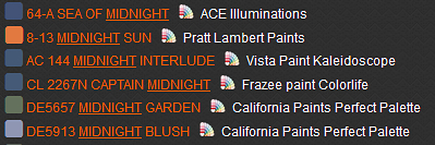 Look at all those synonyms for midnight colored paint in Easy RGB