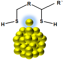 Multi-dentate ligands on a metal core