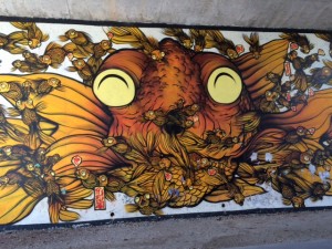 Fish art on pathway on Belt line in Atlanta,GA