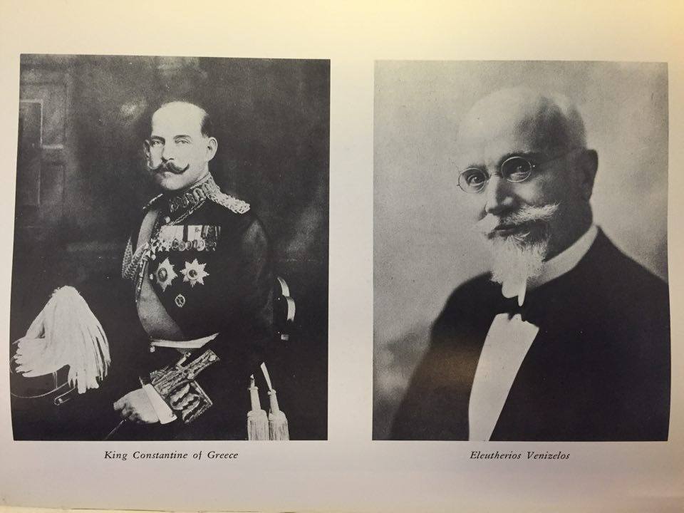 Left: King Constantine I Right: Eleutherios Venizelos Theodore Saloutos, The Greeks in The United States (Harvard College, 1964). 