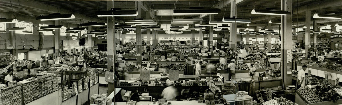 Panoramic View of the Market in 1949 ,VIS 101.576.032, Kenan Research Center, Atlanta History Center.