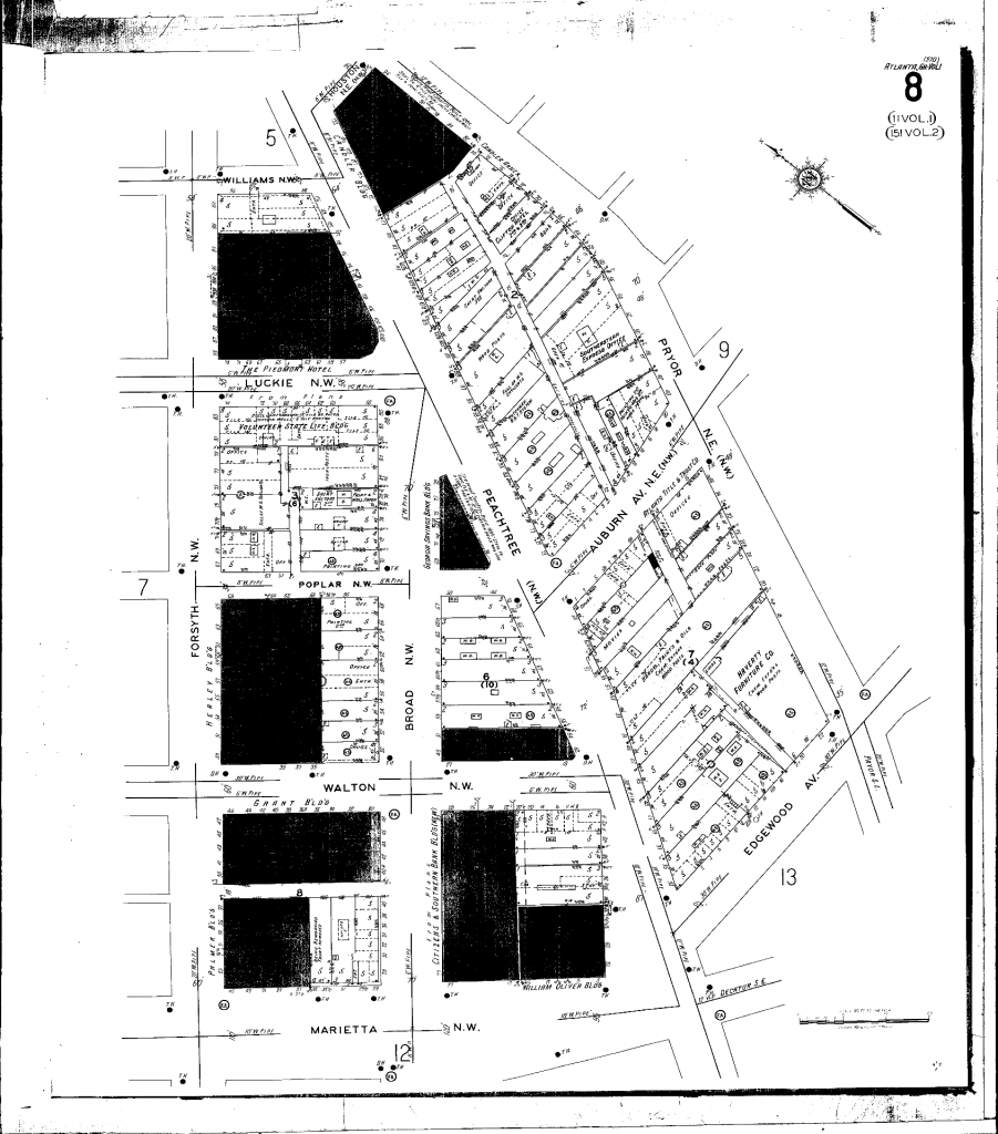 1931 Sandborn Map after William-Oliver was constructed