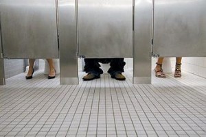 An image of the "idea" of unisex bathrooms