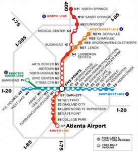 MARTA subway system