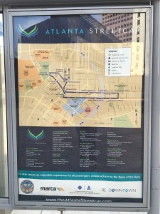 Road Map Through The Heart Of Atlanta 