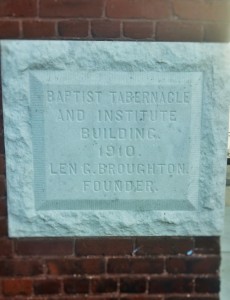 Plaque of Founder Len G. Broughton