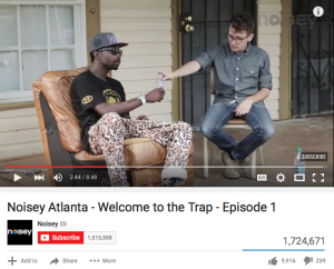 Journalist Thomas Morton and dope cooker, Curtis Snow sitting on the porch of a "Trap."