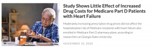Heart Failure Drug Costs study press release