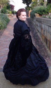 Jennie at Oakland Cemetery dressed as Jennie Inman during 2013 Halloween Celebration