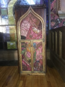 This podium was used in the original church. 