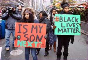 Black Lives Matter protest at Herald Square, Manhattan
