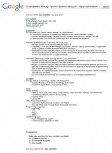 resume design google