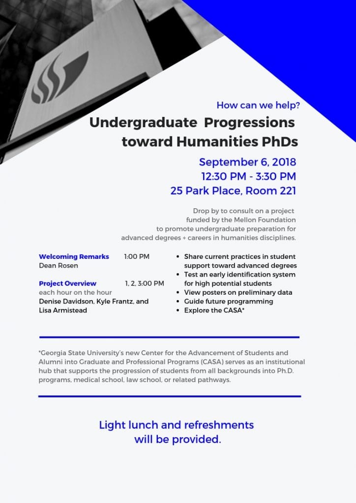 Event: Undergraduate Progressions toward Humanities PhDs