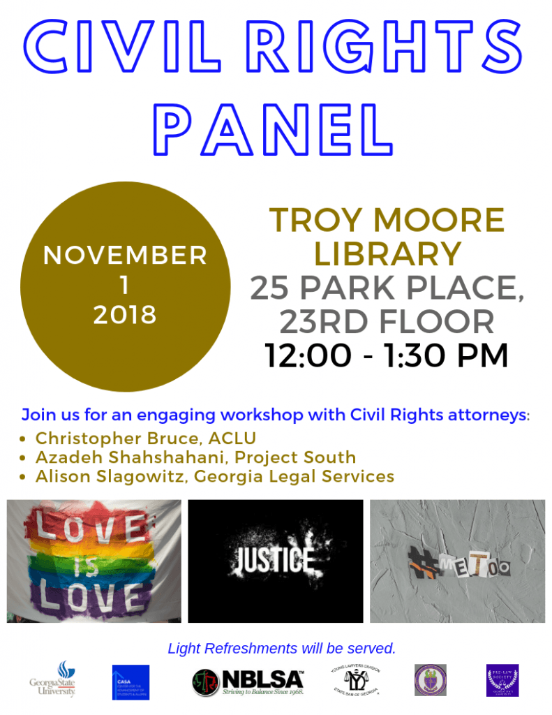 November 1 - Civil Rights Panel Event at Troy Moore Library