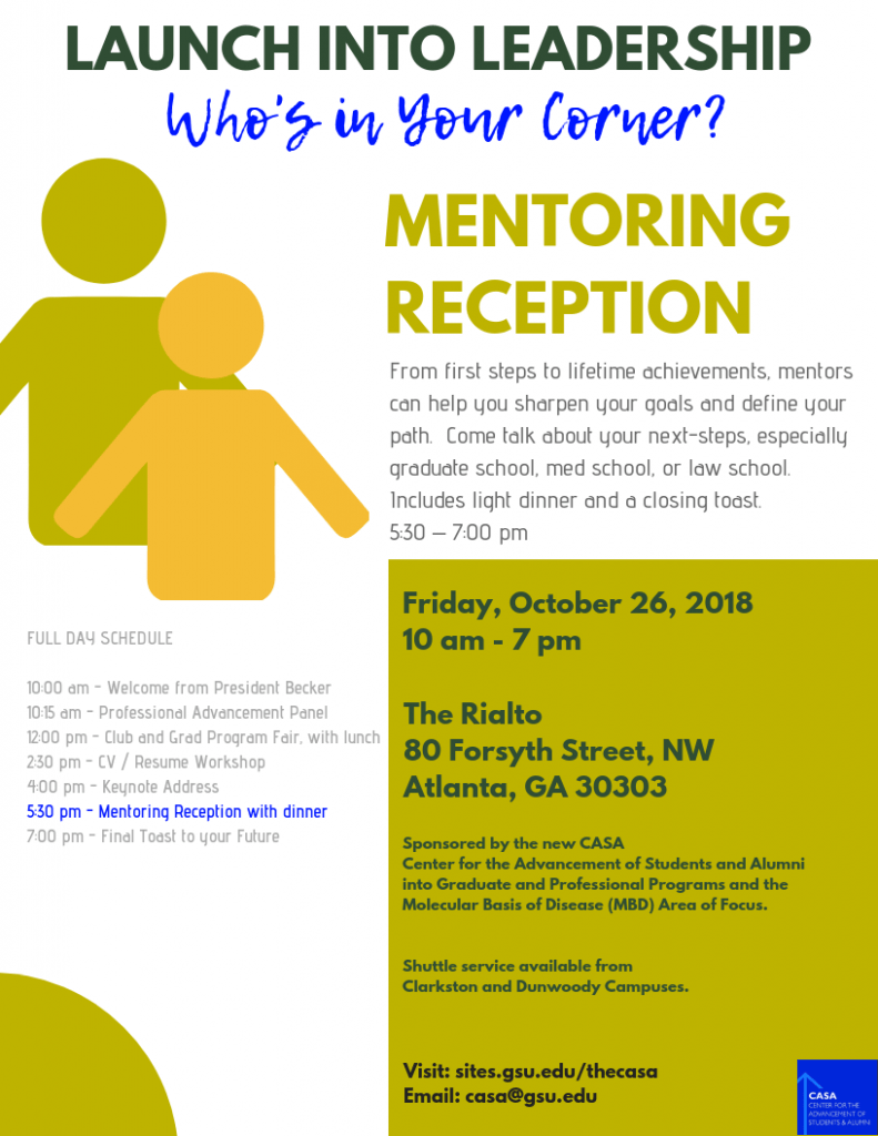 10/26/18 - Launch into Leadership: Mentoring Reception