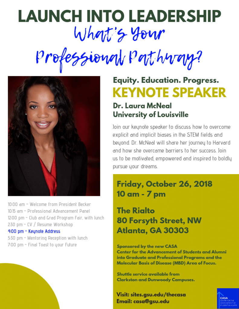 Launch into Leadership with Keynote Speaker, Dr. Laura McNeal
