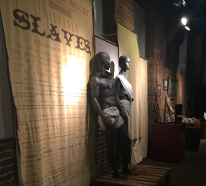 Depiction of an slave auction